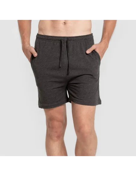 Pijama curto homem com botões bordeaux - marengo pijamas-curtos-homem