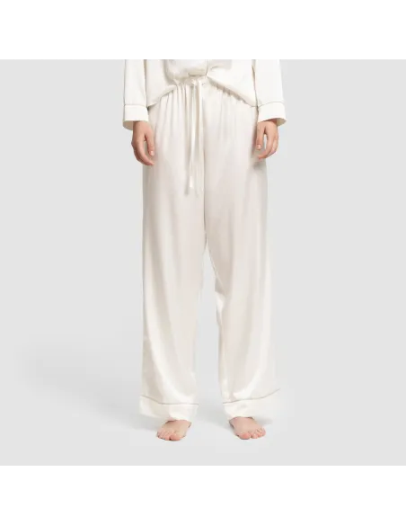 Pijama comprido mulher Saten Friday liso roupa-para-estar-por-casa