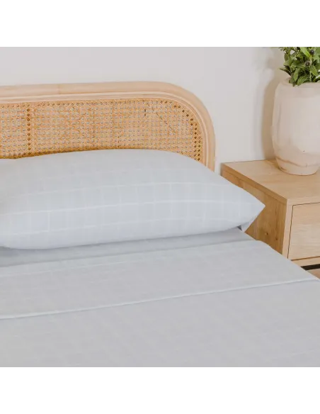 Jogo de lençóis térmicos Cuadro Uceda celeste lencois-termicos