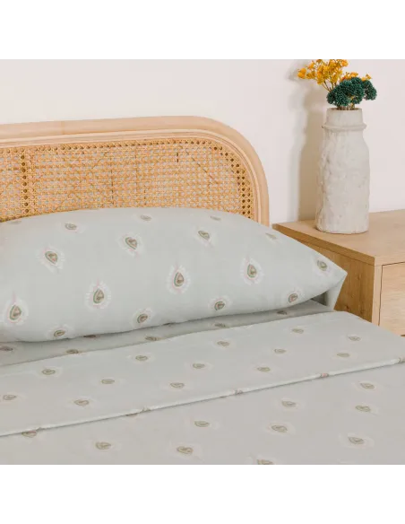 Jogo de lençóis térmicos Alexia verde lencois-termicos