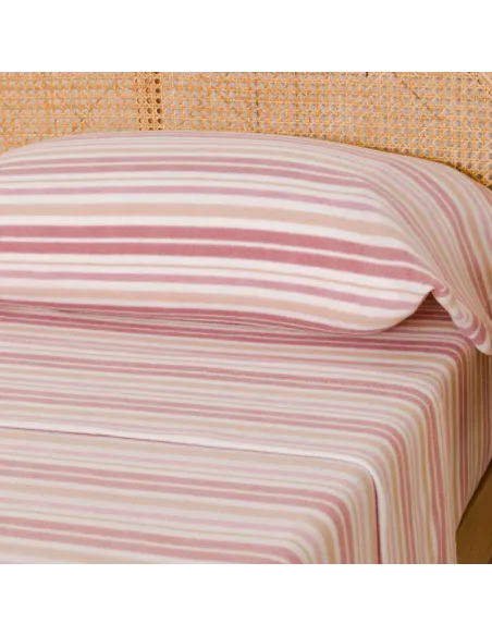 Jogo de lençóis térmicos Raya Caléndula malva rosa lencois-termicos