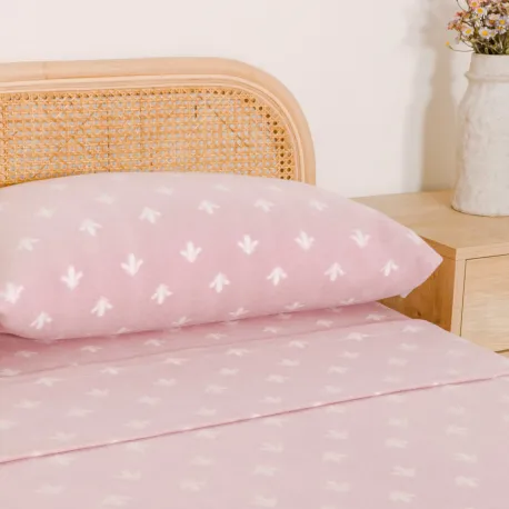 Jogo de lençóis térmicos Nicole rosa-bebê lencois-termicos