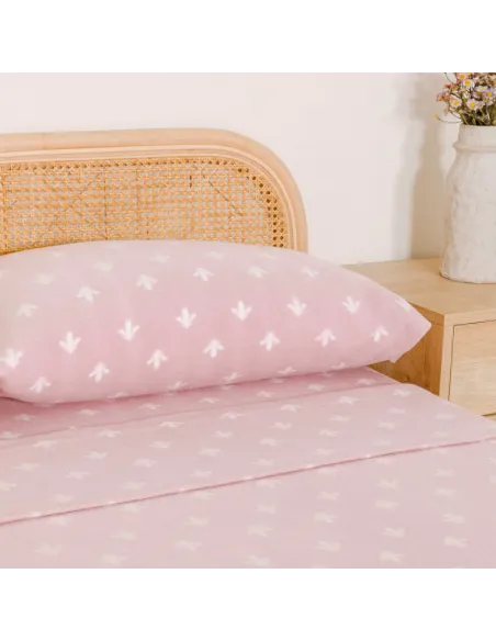 Jogo de lençóis térmicos Nicole rosa-bebê lencois-termicos