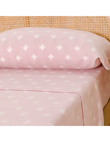 Jogo de lençóis térmicos Nicole rosa-bebê lencois-termicos