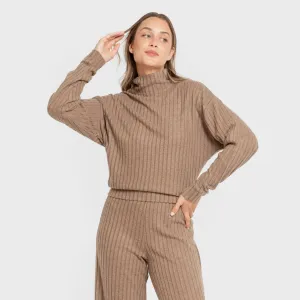 Jersey de gola alta cropped... 2