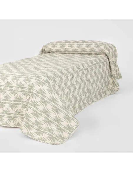 Colcha bouti Chicago verde colchas-bouti