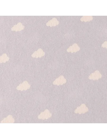 Jogo de lençóis de flanela Nubecita celeste cuna jogos-de-lencois-para-bebe