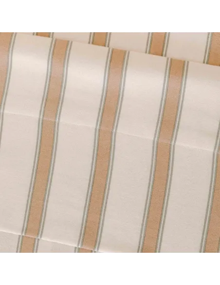 Jogo de lençóis de flanela Raya Sitges verde seco - topo lencois-de-flanela