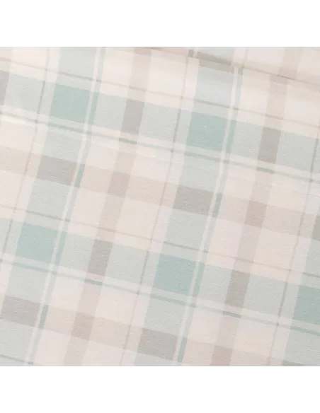 Jogo de lençóis de flanela Cuadro Noric verde lencois-de-flanela