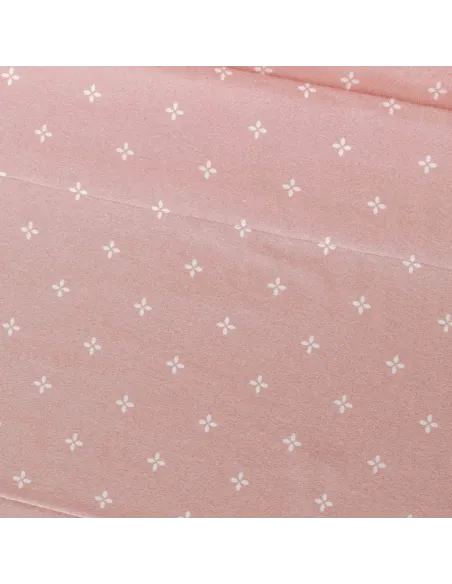 Jogo de lençóis de flanela Perforada rosa keike lencois-de-flanela