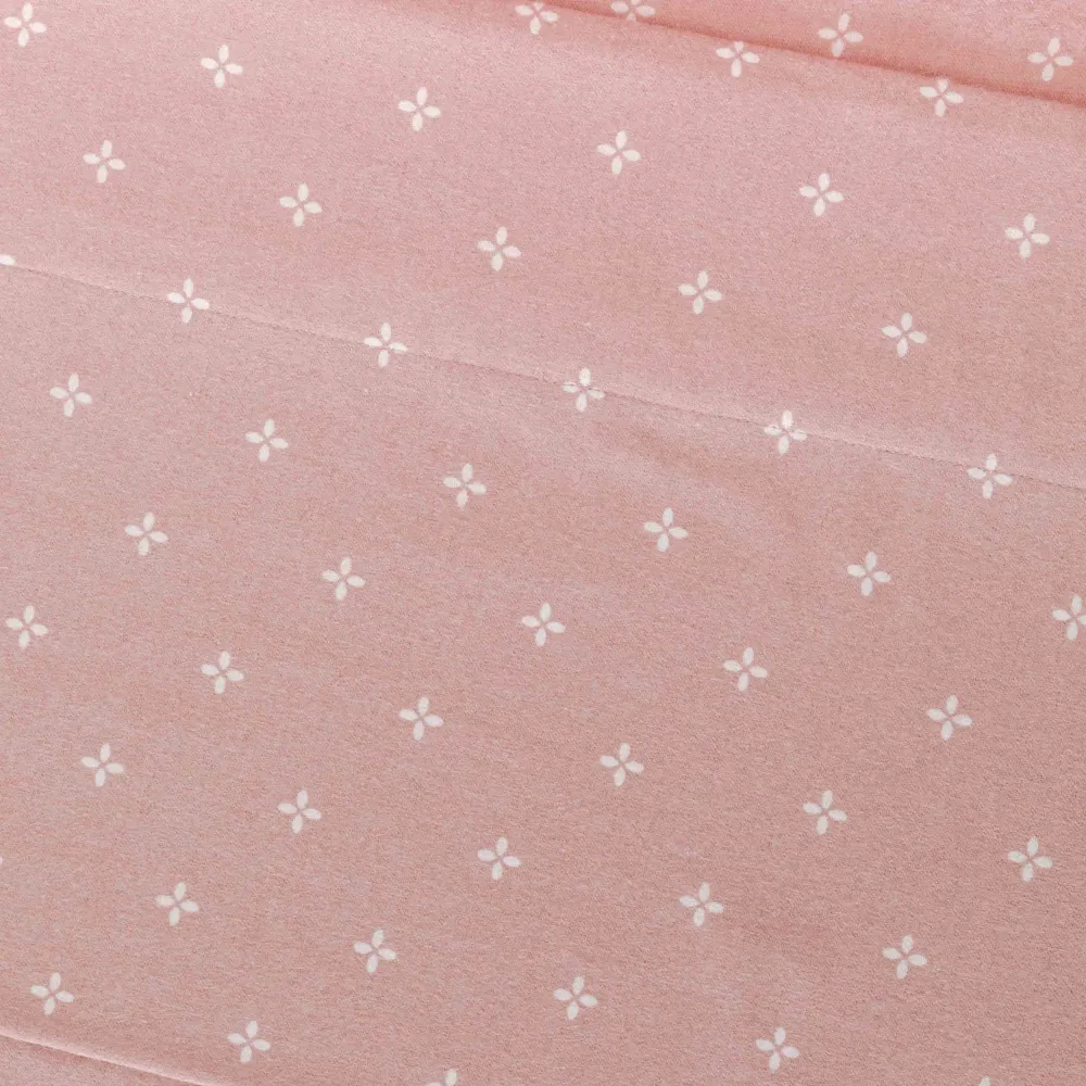 Jogo de lençóis de flanela Perforada rosa keike lencois-de-flanela