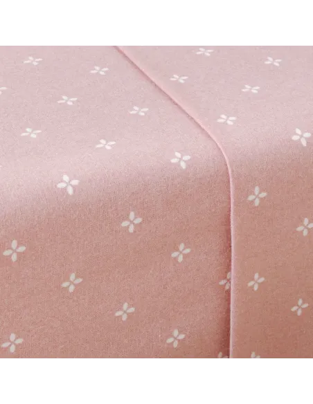 Jogo de lençóis de flanela Perforada rosa keike lencois-de-flanela