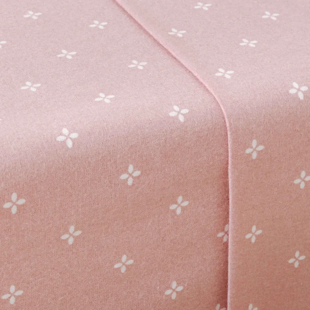 Jogo de lençóis de flanela Perforada rosa keike lencois-de-flanela