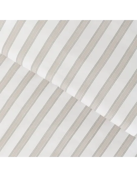 Capa de edredão de algodão Raya Sit taupe - verde seco 100-algodao