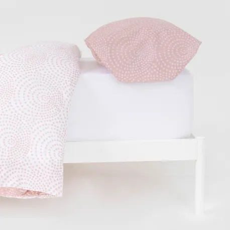 Capa de edredão de algodão Katy reversible malva rosa 100-algodao