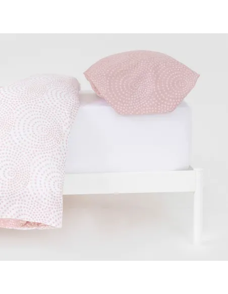 Capa de edredão de algodão Katy reversible malva rosa 100-algodao