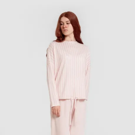 Pijama comprido Secret mulher Raya Marsella rosa pijamas-compridos-de-mulher