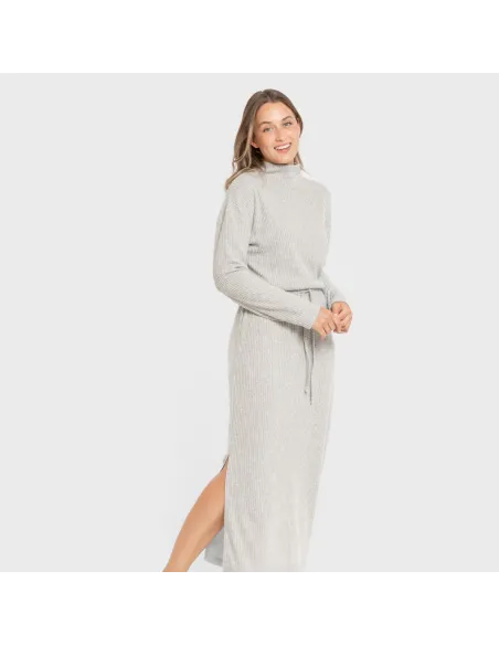 Saia midi canelada feminina roupa-para-estar-por-casa