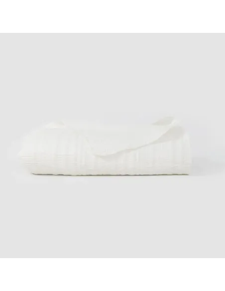 Colcha duplo tecido jacquard Deivi blanco colchas-jacquard