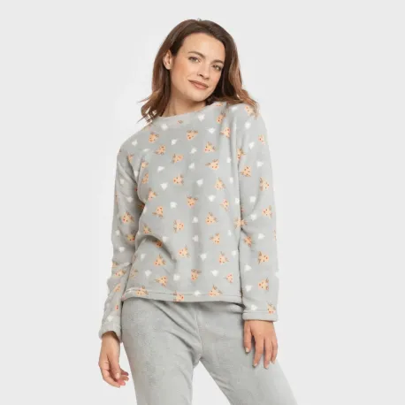 Pijama coral Tatini indigo pijama-inverno-mulher