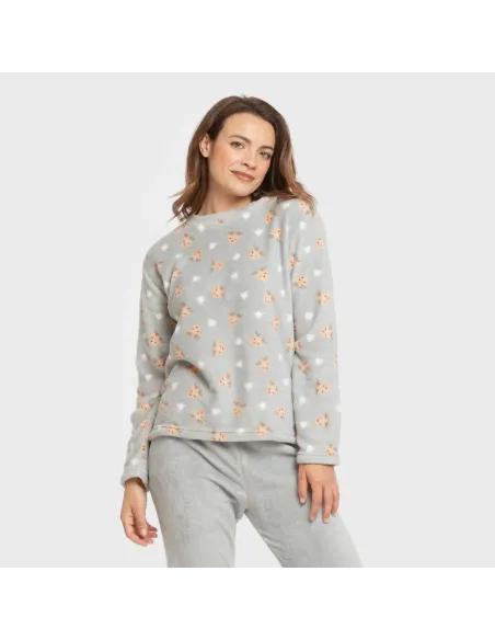 Pijama coral Tatini indigo pijama-inverno-mulher