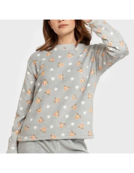 Pijama coral Tatini indigo pijama-inverno-mulher