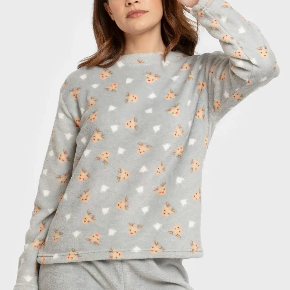 Pijama coral Tatini indigo pijama-inverno-mulher