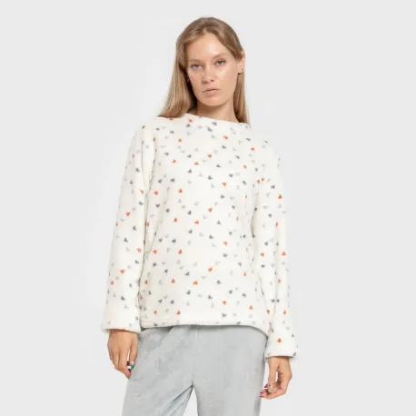 Pijama coral Julie indigo pijama-inverno-mulher