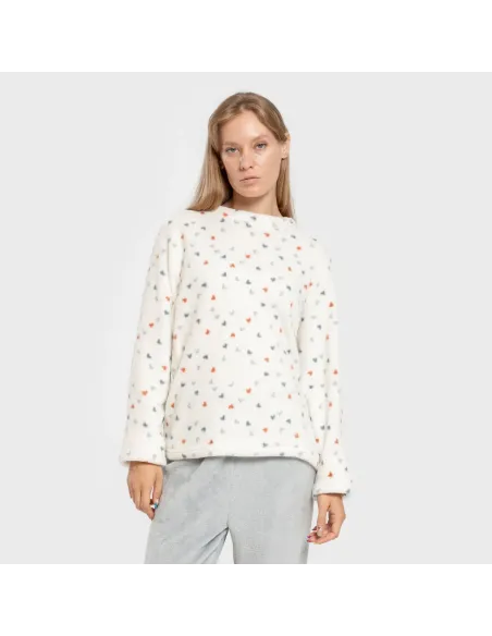 Pijama coral Julie indigo pijama-inverno-mulher