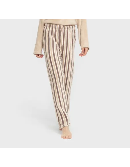 Pijama coral Raka Brooke areia pijama-inverno-mulher