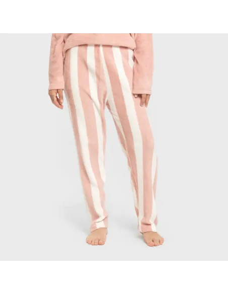 Pijama coral Raya Vinia rosa pijama-inverno-mulher