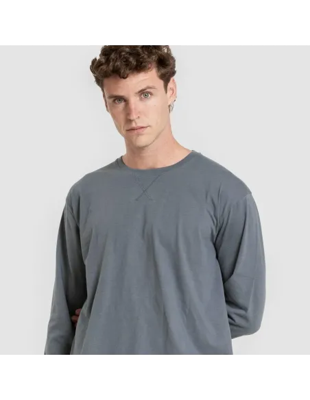 Pijama homem franela Pelayo verde azulado pijamas-compridos-homem