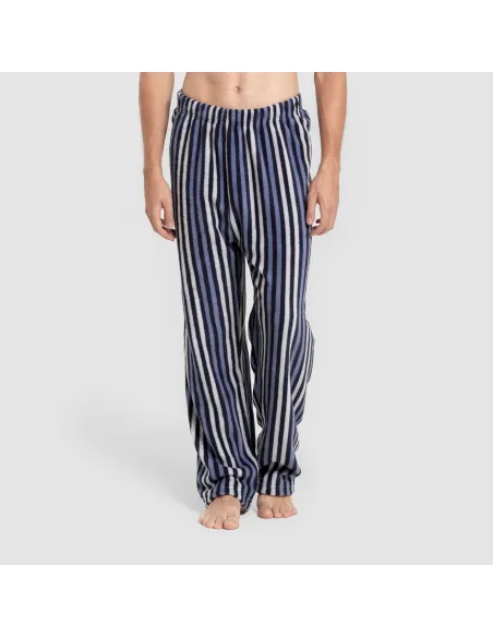 Pijama coral homem Raya Vinicius azul marinho pijamas-compridos-homem