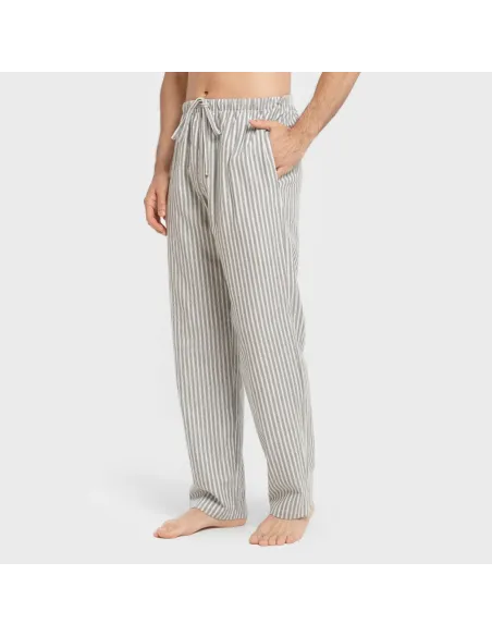 Pijama franela com lapela homem Raya Ceballos verde pijamas-compridos-homem