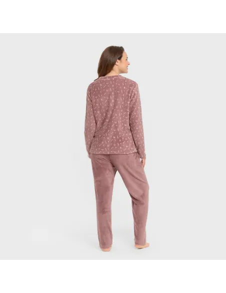 Pijama coral Mimi berinjela pijama-inverno-mulher