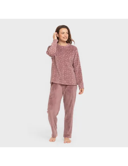 Pijama coral Mimi berinjela pijama-inverno-mulher