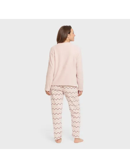 Pijama coral Kit rosa bebê pijama-inverno-mulher
