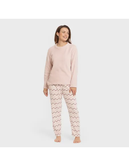 Pijama coral Kit rosa bebê pijama-inverno-mulher