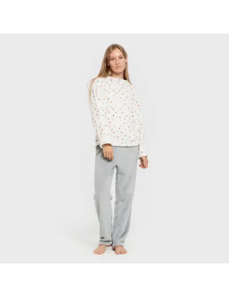 Pijama coral Julie indigo pijama-inverno-mulher
