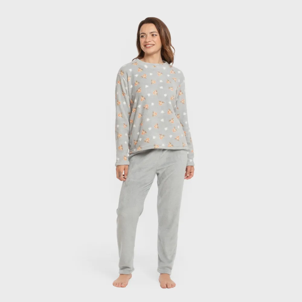 Pijama coral Tatini indigo pijama-inverno-mulher
