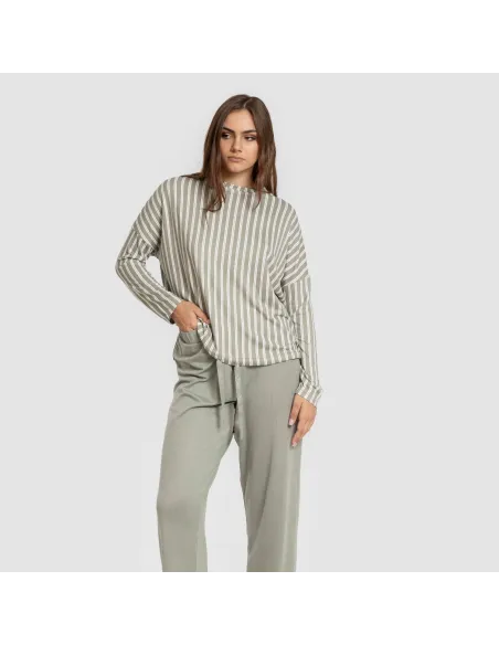 Pijama comprido Secret mulher Raya Marsella verde caça pijamas-compridos-de-mulher