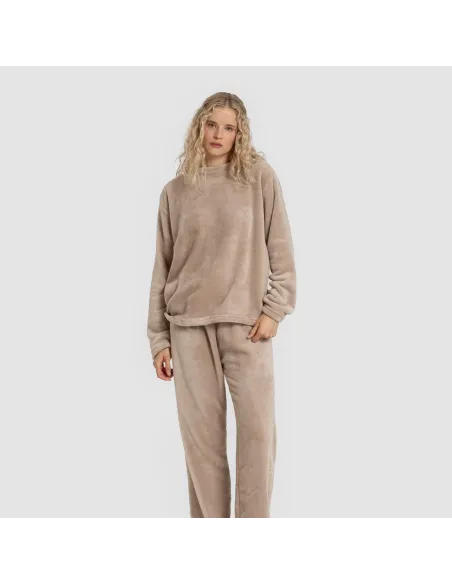 Pijama veludo liso roupa-para-estar-por-casa