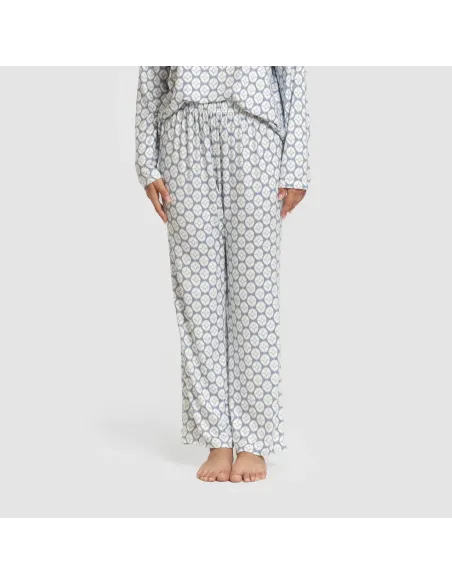 Pijama comprido Secret mulher Fatuo indigo pijamas-compridos-de-mulher