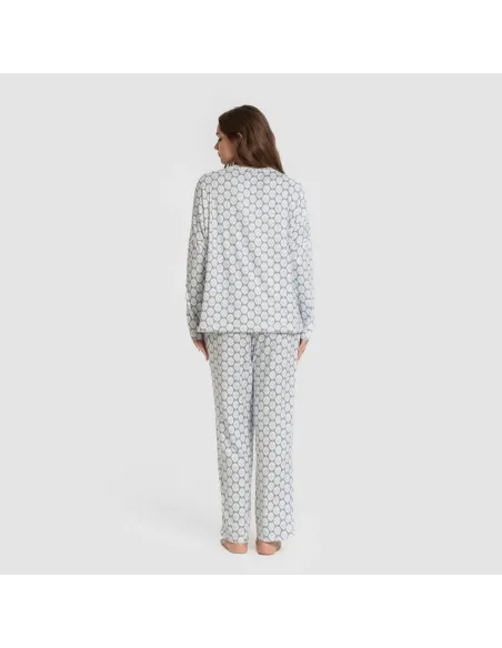 Pijama comprido Secret mulher Fatuo indigo pijamas-compridos-de-mulher