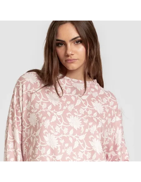 Pijama comprido Secret mulher Amira rosette pijamas-compridos-de-mulher