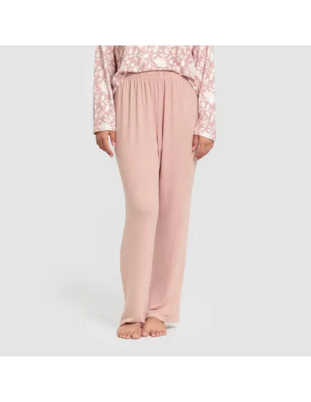 Pijama comprido Secret mulher Amira rosette pijamas-compridos-de-mulher