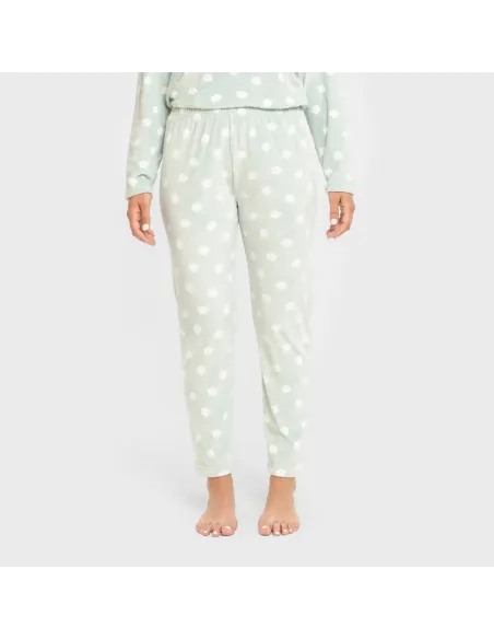 Pijama veludo super soft mulher Dula verde tiffany pijama-inverno-mulher