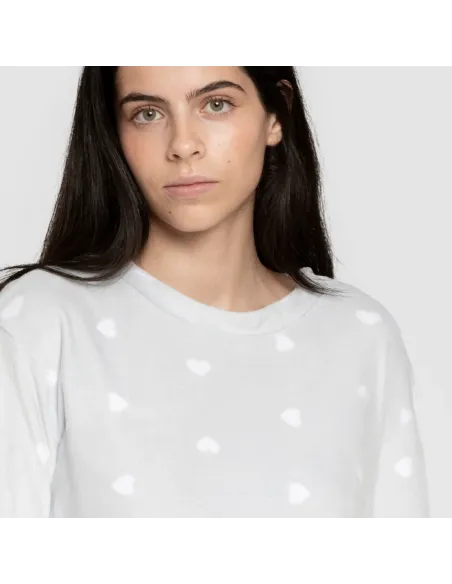 Pijama veludo super soft mulher Praga celeste pijama-inverno-mulher