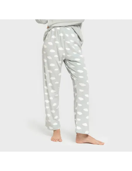 Pijama veludo super soft mulher Nubecita verde tiffany pijama-inverno-mulher