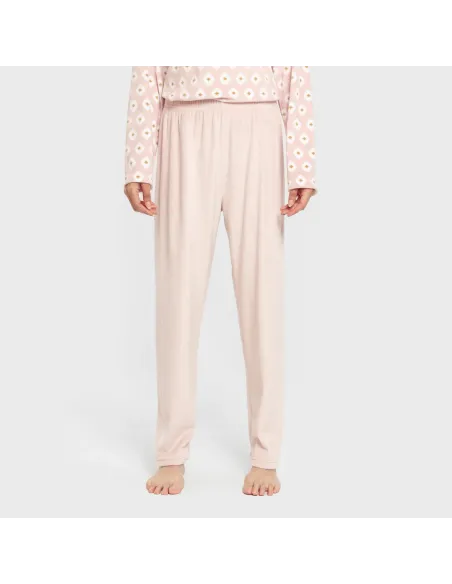 Pijama veludo super soft mulher Joy rosa palo pijama-inverno-mulher
